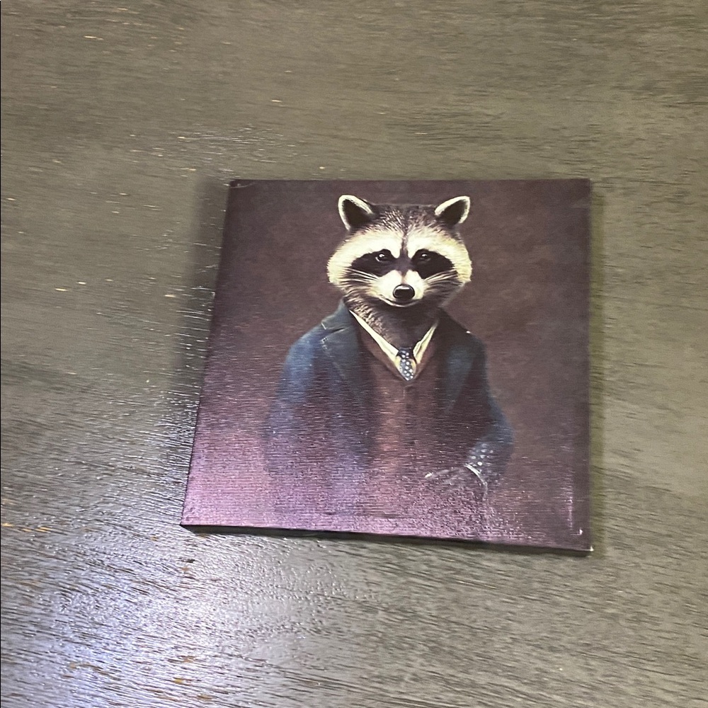 Mr Raccoon 🦝 portrait wall art - Picture 7 of 7